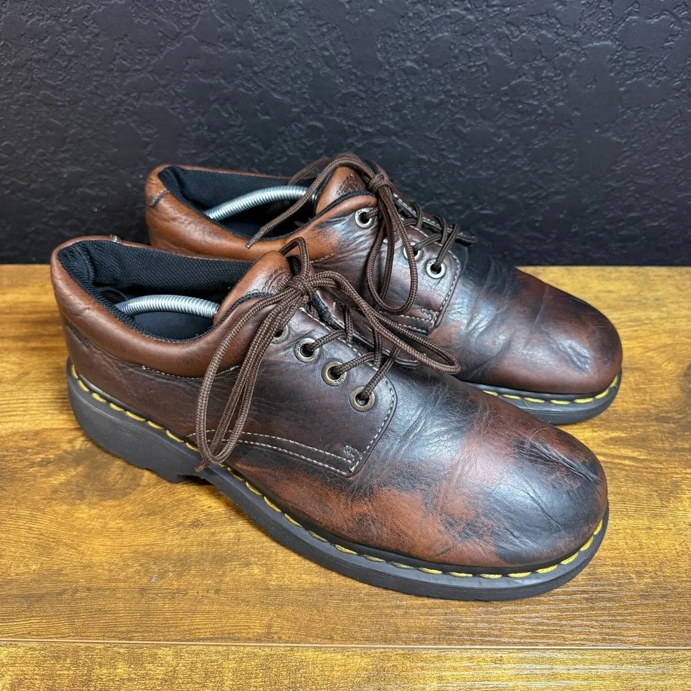 Dr. Martens 9369 Brown Leather Air Cushion Oxford Shoes Mens 12